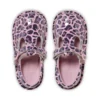 Kick T-skor för små flickor i leopardmönstrat lackläder, rosa Kick T-skor för små flickor i leopardmönstrat lackläder, rosa