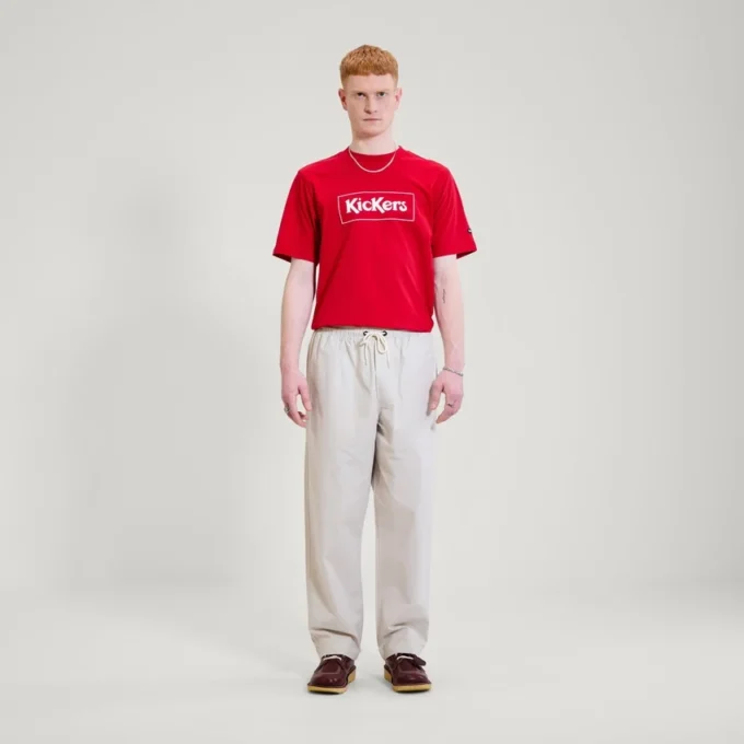 Kickers Classic Box Tee Red för vuxna män