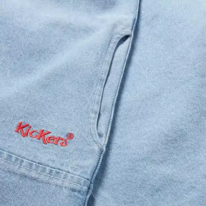 Kickers Classic Denim Mini Dress Blue för vuxna kvinnor Kickers Classic Denim Mini Dress Blue för vuxna kvinnor