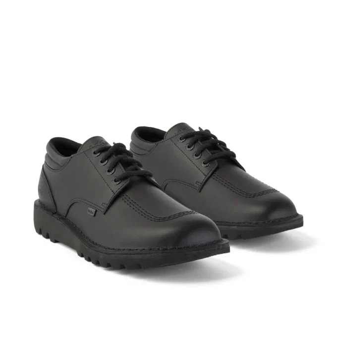 Kickers Classic Kick Lo Padded Leather för vuxna män, svart Kickers Classic Kick Lo Padded Leather för vuxna män, svart