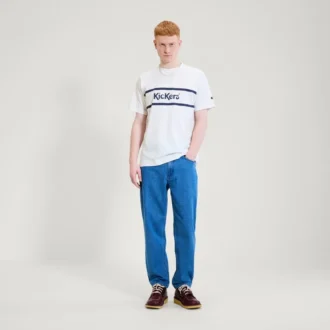 Kickers Classic kortärmad T-shirt för vuxna män, vit