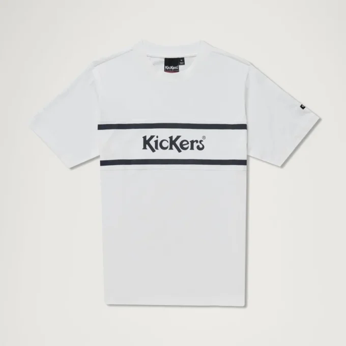 Kickers Classic kortärmad T-shirt för vuxna män, vit