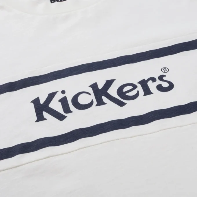 Kickers Classic kortärmad T-shirt för vuxna män, vit
