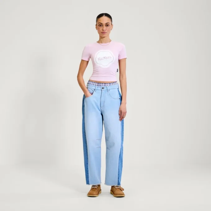 Kickers Classic Lightweight Tee Pink för vuxna kvinnor Kickers Classic Lightweight Tee Pink för vuxna kvinnor