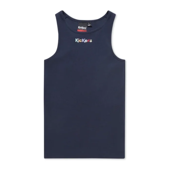 Kickers Classic Ribbed Vest Navy för vuxna kvinnor Kickers Classic Ribbed Vest Navy för vuxna kvinnor