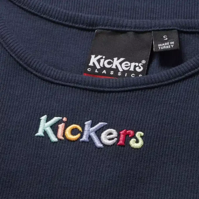 Kickers Classic Ribbed Vest Navy för vuxna kvinnor Kickers Classic Ribbed Vest Navy för vuxna kvinnor