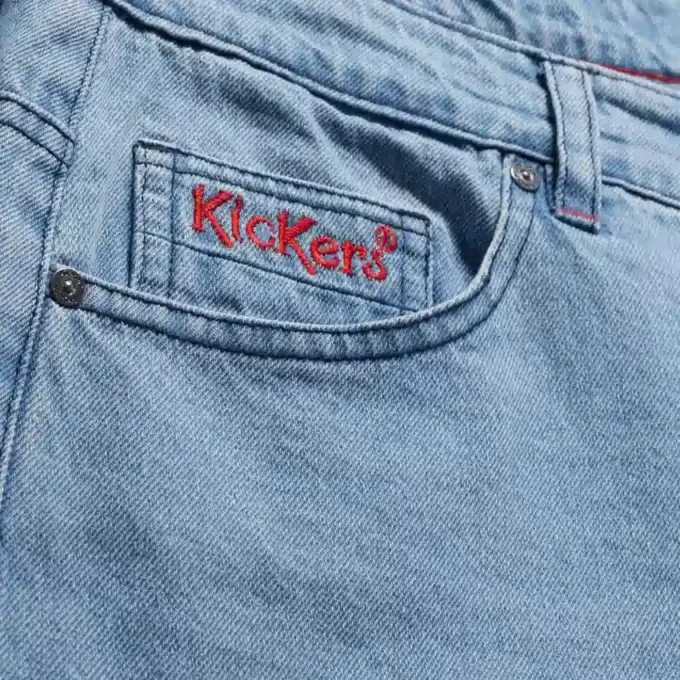 Kickers Classic Straight Leg Jean Blue för vuxna män