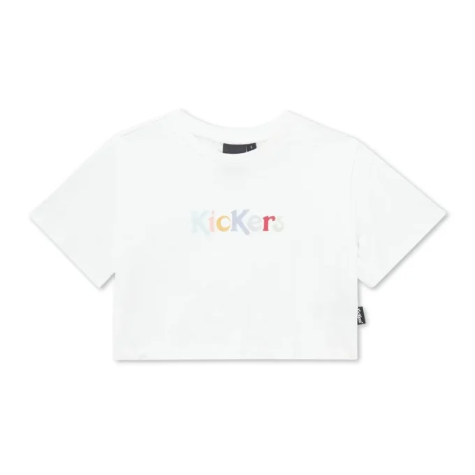 Kickers Classic T-shirt med rund hals för vuxna kvinnor, vit Kickers Classic T-shirt med rund hals för vuxna kvinnor, vit