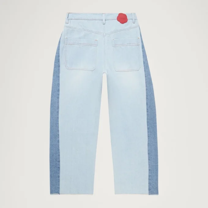 Kickers Classic Wide Leg Barrel Jean blå för vuxna kvinnor Kickers Classic Wide Leg Barrel Jean blå för vuxna kvinnor