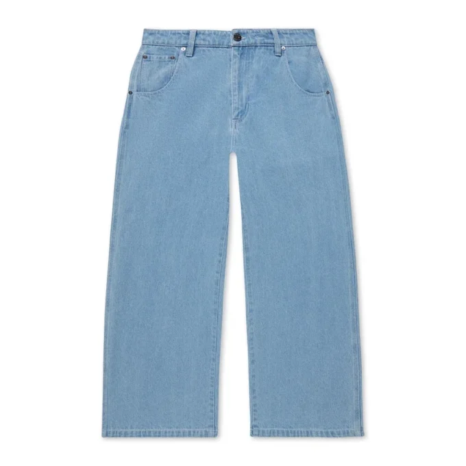 Kickers Classic Wide Leg Jean blå för vuxna kvinnor Kickers Classic Wide Leg Jean blå för vuxna kvinnor