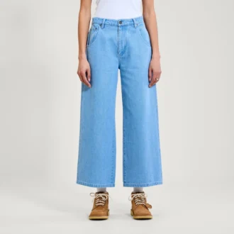 Kickers Classic Wide Leg Jean blå för vuxna kvinnor