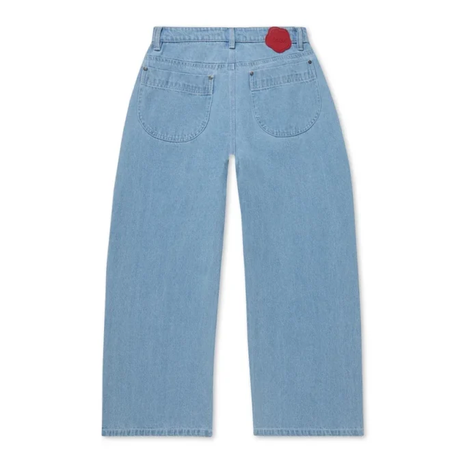 Kickers Classic Wide Leg Jean blå för vuxna kvinnor Kickers Classic Wide Leg Jean blå för vuxna kvinnor