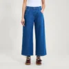 Kickers Classic Wide Leg Jean blå för vuxna kvinnor Kickers Classic Wide Leg Jean blå för vuxna kvinnor