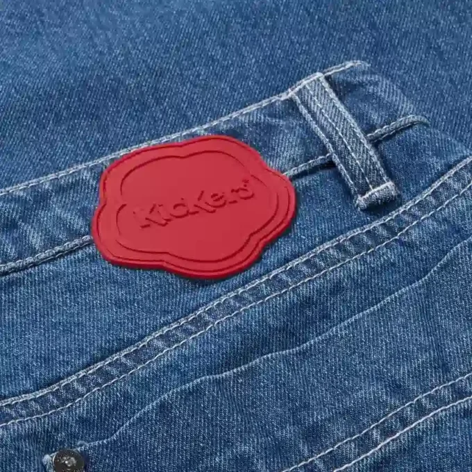 Kickers Classic Wide Leg Jean blå för vuxna kvinnor Kickers Classic Wide Leg Jean blå för vuxna kvinnor