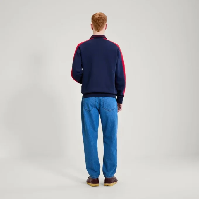Kickers Classic Zip Through Knit Navy för vuxna män