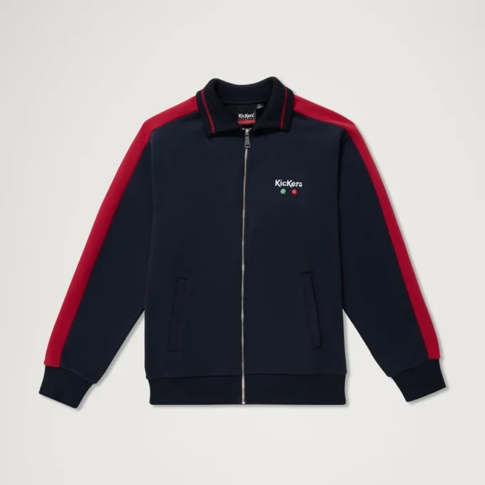 Kickers Classic Zip Through Knit Navy för vuxna män