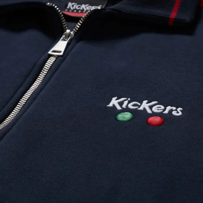 Kickers Classic Zip Through Knit Navy för vuxna män