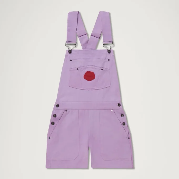 Kickers Classics Dungaree Short Purple för vuxna kvinnor