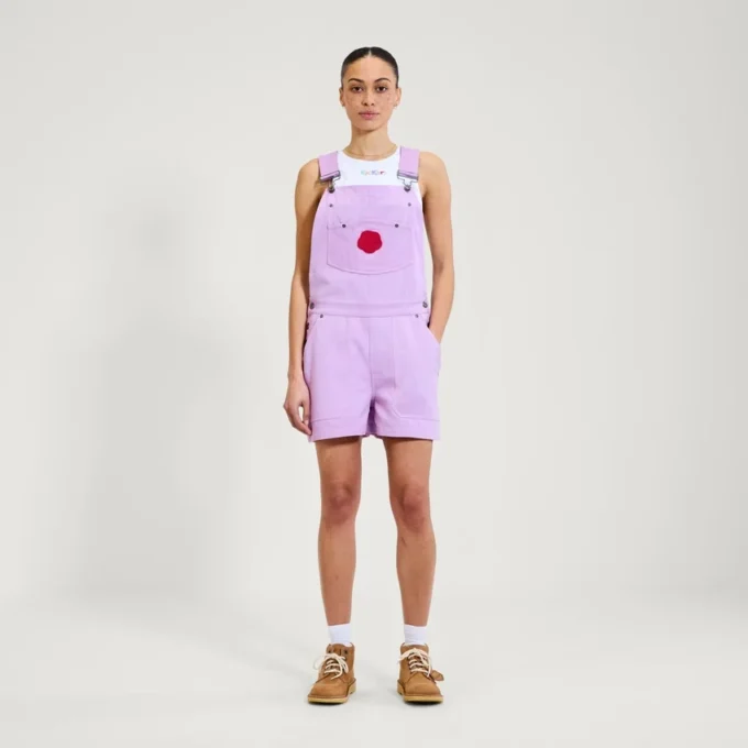 Kickers Classics Dungaree Short Purple för vuxna kvinnor
