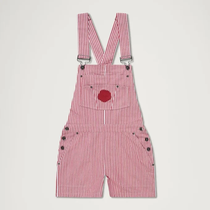 Kickers Classics Dungaree Short Red för vuxna kvinnor