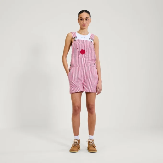 Kickers Classics Dungaree Short Red för vuxna kvinnor