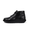 Kickers Kick Hi Croc läderkängor för vuxna, unisex, svarta