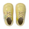 Kickers Kick Hi Fruit i lackläder, gul, unisex för spädbarn Kickers Kick Hi Fruit i lackläder, gul, unisex för spädbarn