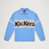 Kickers klassisk stickad tröja med dragkedja, unisex för vuxna, blå Kickers klassisk stickad tröja med dragkedja, unisex för vuxna, blå