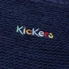 Kickers stickad tröja med båthals och vida ärmar för vuxna kvinnor, marinblå Kickers stickad tröja med båthals och vida ärmar för vuxna kvinnor, marinblå