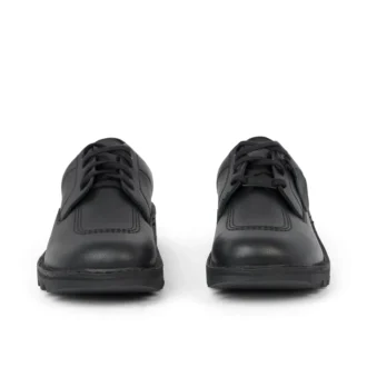 Kickers Tumble i svart läder för vuxna, unisex
