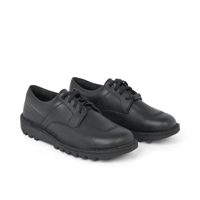 Kickers Tumble i svart läder för vuxna, unisex Kickers Tumble i svart läder för vuxna, unisex