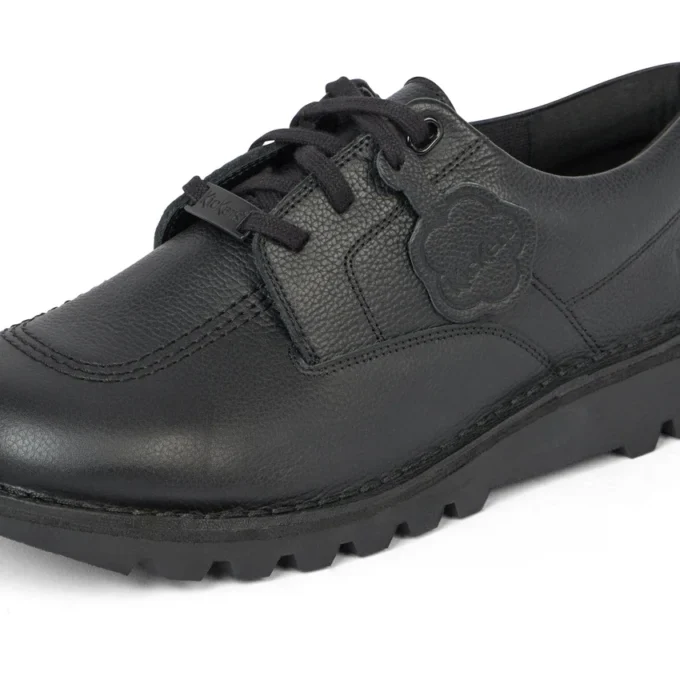 Kickers Tumble i svart läder för vuxna, unisex Kickers Tumble i svart läder för vuxna, unisex