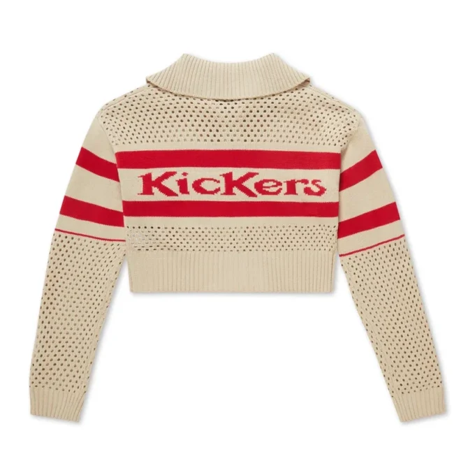 Kickers Zip Through Knit White för vuxna kvinnor
