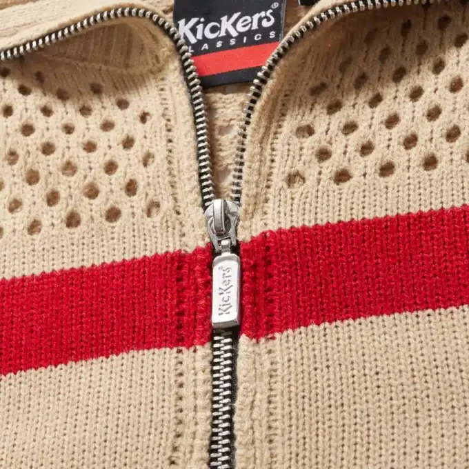 Kickers Zip Through Knit White för vuxna kvinnor