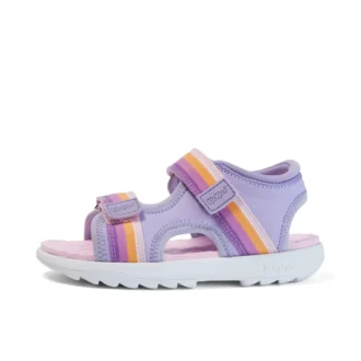 Kickster-sandal för flickor, lila Kickster-sandal för flickor, lila