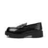Kori Loafer Croc i svart läder för vuxna kvinnor Kori Loafer Croc i svart läder för vuxna kvinnor