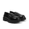 Kori Loafer Croc i svart läder för vuxna kvinnor Kori Loafer Croc i svart läder för vuxna kvinnor