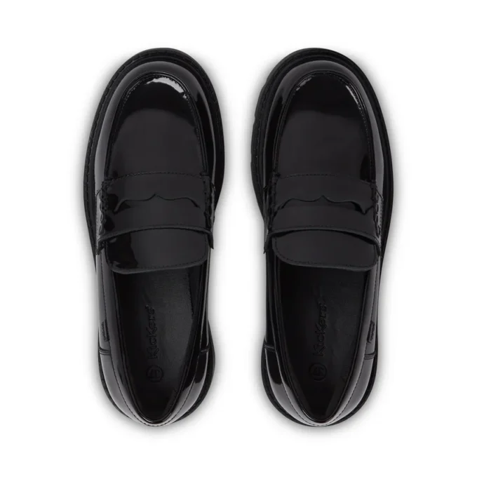 Kori Loafer för ungdomar, lackläder, svart Kori Loafer för ungdomar, lackläder, svart