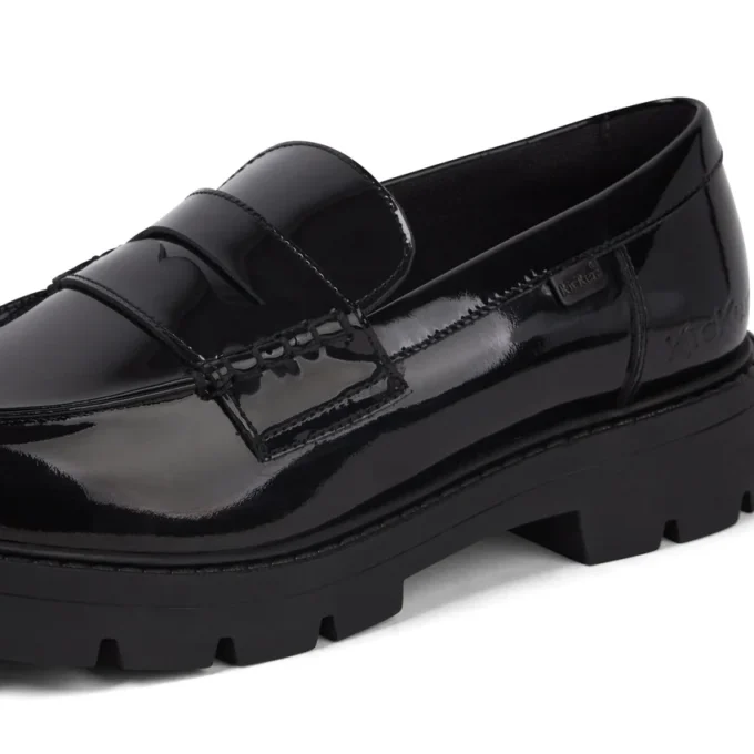 Kori Loafer för ungdomar, lackläder, svart Kori Loafer för ungdomar, lackläder, svart