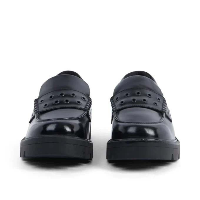 Kori Loafer för vuxna kvinnor, läder med nitar, svart Kori Loafer för vuxna kvinnor, läder med nitar, svart