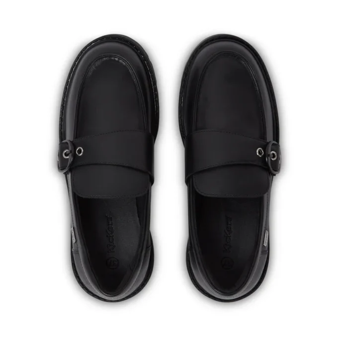 Kori Monk Strap i läder, svart, dam Kori Monk Strap i läder, svart, dam