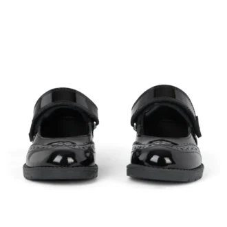 Lachly Mj Brogue lackläder svart för små flickor