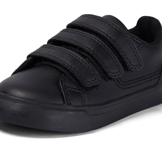 Tovni Trip i läder för spädbarn, unisex, svart Tovni Trip i läder för spädbarn, unisex, svart