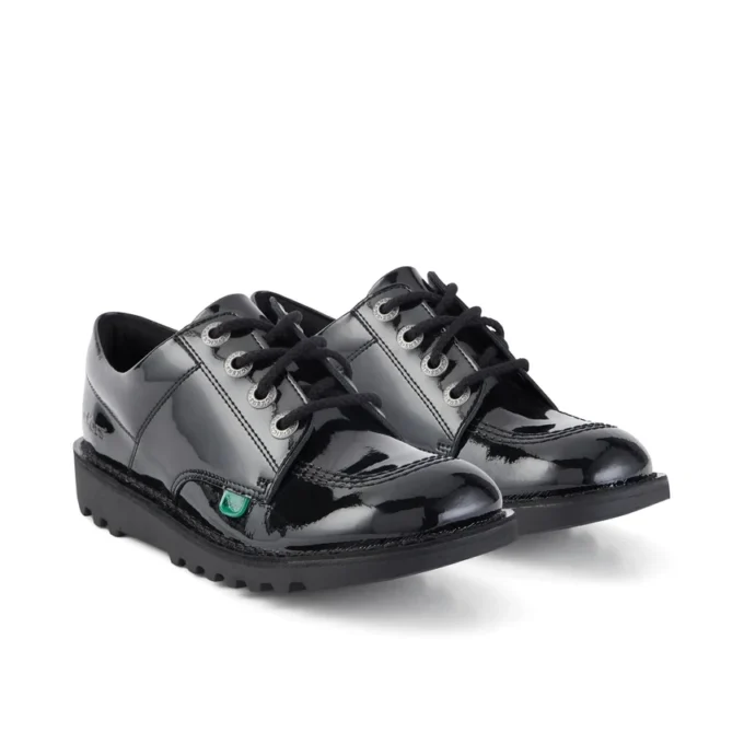 Ungdom Unisex Kick Lo Lackläder Svart