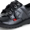 Ungdom Unisex Kick Lo Lackläder Svart