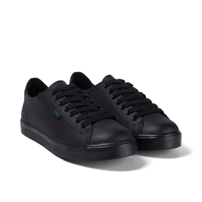 Ungdom Unisex Tovni Lacer Läder Svart