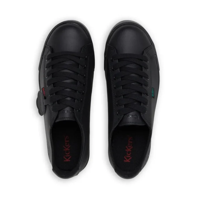 Ungdom Unisex Tovni Lacer Läder Svart