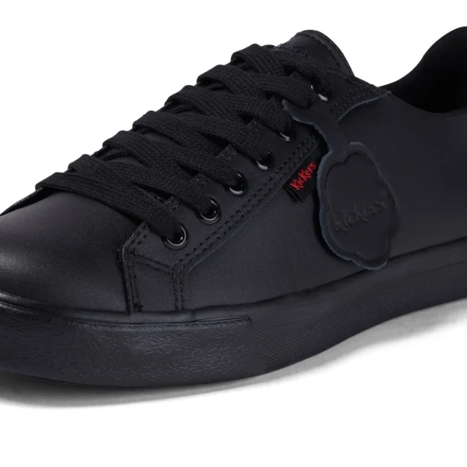 Ungdom Unisex Tovni Lacer Läder Svart
