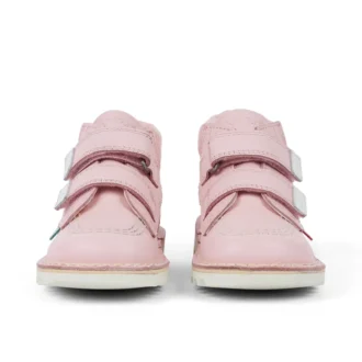 Unisex Kick Hi Roll-läderstövlar för spädbarn, ljusrosa