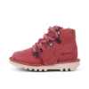 Unisex-kängor för spädbarn Kick Hi Explore i rosa läder